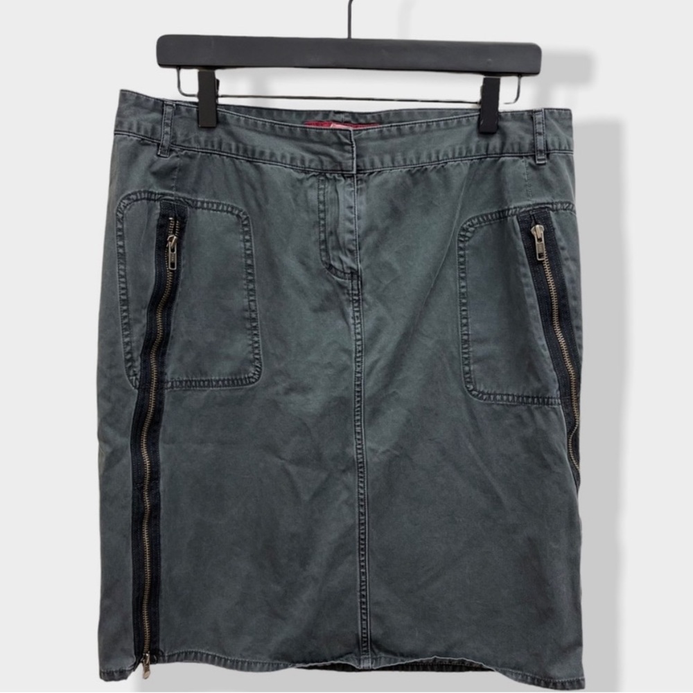 French Connection Grey Jean Skirt